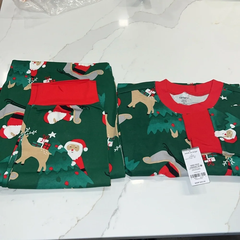 Carter’s Adult Christmas Pajamas Set 100% Cotton (NWT) - Picture 2 of 5
